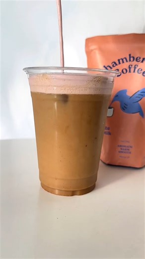 a little spicy, a little sweet. video by @theislandcafe_1595. chamberlaincoffee.com/products/chai-oat-milk-latte-powder | Chamberlain Coffee