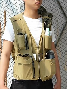 🌈2024 hot style multi-pocket work vest! ✨Waterproof and breathable✨Multiple pockets, more practical! [🧗Outdoor Sports🖼️Photography🎣Fishing] Breathable and comfortable 🌸A must-have for outdoor travel/work😘✅Workwear style😊Handsome and versatile😎Comfortable and natural🥰Multiple colors available! | Localityi
