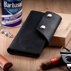 Men's Leather Chain Wallet Skull Engraved, Long Biker Wallet, Trucker Wallet, Gothic Wallet, Cowboy Wallet, Motorcycle Wallet - Etsy