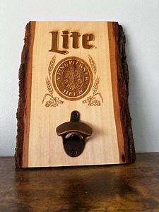 Miller Lite Woodburning Beer Opener - Etsy Canada