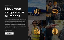 Move your cargo across all modes - Web Page Design by Nicepage