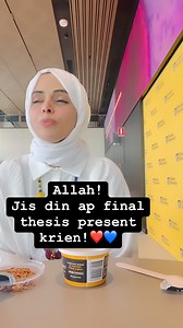 10K views · 654 reactions | Allah Allah! Final Thesis Presentation! #motivation #vlog #presentation #milestone #PhD #inspiration #mentalhealth #mind #goals #women #womenempowerment | MIK Roheena Tahir | Facebook