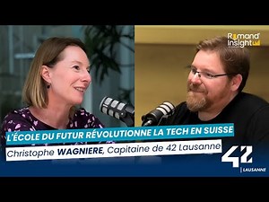 "Une école d'informatique disruptive" avec Christophe Wagnière au micro de Esther Sève