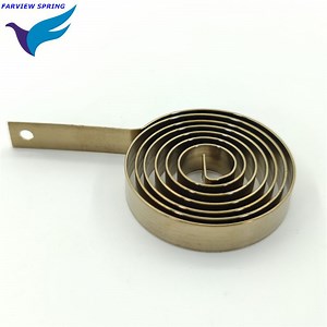 [Hot Item] No Minimum OEM Custom Small 4mm Steel Metal Coil Constant Force Flat Torsion Spring Flat Spiral Spring for Clock