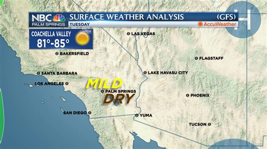 This Week's Southwest Surface Maps! A huge upper-level low sitting and spinning over the NE Pacific will create a wave which will trigger scattered SoCal showers late-Wednesday. The low itself will begin moving to the East Saturday providing another round of rain. @JerrySteffen @NBCPalmSprings | NBC Palm Springs | Facebook