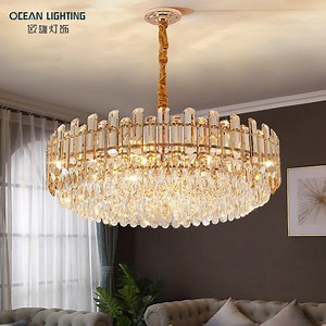 [Hot Item] Modern Zhongshan Nordic Luxury Indoor Decor Home LED Lighting Crystal Chandeleir