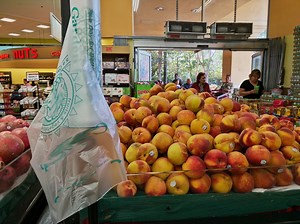 [Hot Item] Clear Flat Plastic Food Flat Bottom Reusable Grocery Bag