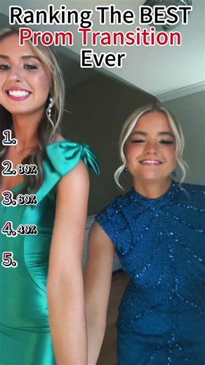 💃✨ Ranking The BEST Prom Transition Ever!