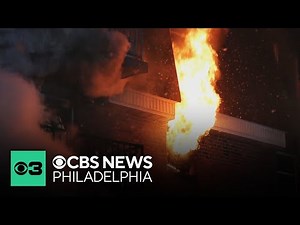 Firefighters battle large apartment fire in Whitehall Township