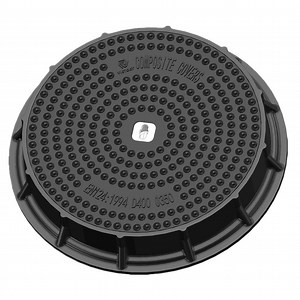 [Hot Item] High Quality SMC Composite Waterproof Manhole Lid FRP GRP Fiberglass Round Rubber Seal Well Lids and Frame Plastic Resin Watertight Access Sewer Drain Lid