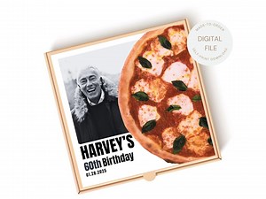 Printable Classic Pizza Box Custom With Photo Pizza Party Decoration Pizza Chef Birthday Italian Party Decor Chef Party Decor Personalized - Etsy