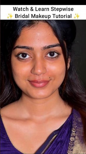 Mua @dhimakeovers | minimal makeup tutorial step by step #shorts #makeup #makeuptutorial #bridal