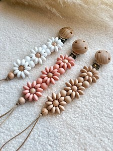 Pacifier Clip for Girls – Personalized Baby Shower Gift – Baby Girl Pacifier Holder – Silicone Pacifier Chain – Silicone Pacifier Clip - Etsy