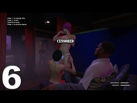 Grand Theft Auto 5 PS4 Gameplay Walkthrough Part 6 - Strip Club!!
