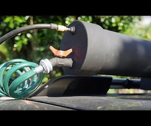 H2OT - Roof Top, Pressurized, Solar Heated Shower/sprayer Using ABS Pipe