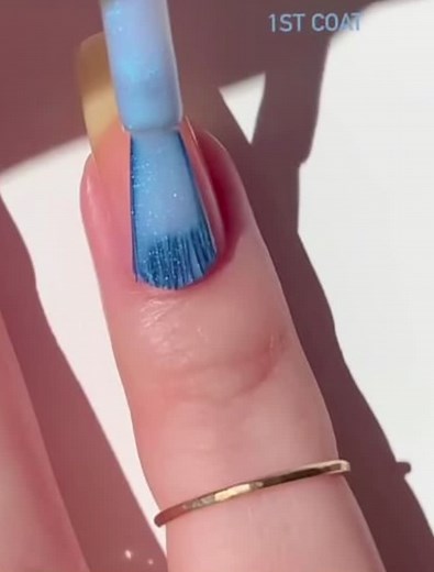 How to Create Stunning Glittery Blue Nails