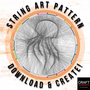 String Art Template: DIY Home Decor Pattern (PDF Download) - Etsy Australia