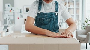 Woman Packing Box Package Cargo Tape Stock Footage Video (100% Royalty-free) 1100990763 | Shutterstock