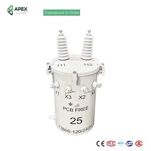 [Hot Item] 10-35kv 50-500kVA Single Phase Oil Filled Transformer Pole Mounted Transformer