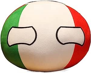 Italy Country Ball,Country Ball Plushies, Polandball Plush Doll Countryball Pendant Cosplay Cute Keychain Anime Plushies for Girs Boys Kids Gifts ( Color : , Size 10cm )