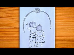 How to Draw Raksha Bandhan: A Tutorial for Kids and Adults Rakhi Drawing for Beginners: EasyTutorial
