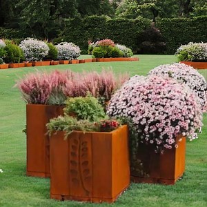 [Hot Item] Corten Steel Large Bowl Planters