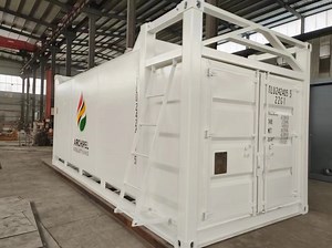 [Hot Item] Double Wall Portable Fuel Gas Station with Container Fuel Mobile Tank