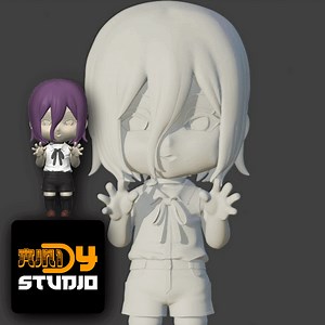 Reze from Chainsaw man chibi figure