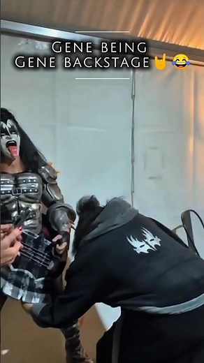 Gene Simmons Backstage Chaos #GeneSimmons #RockLegend #BackstageMoments #kissband