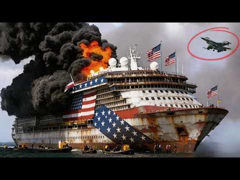 TODAY'S NEWS! A US aircraft carrier is surrounded and destroyed by Russian fighter jets.