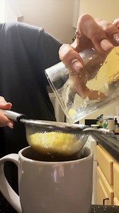 Making homemade ginger garlic lemon tea from the pulp of my juicer! #coldseason #fluseason #gingertea #gingertearecipe #homemadetea #tea #coldremedies #fyp #trending #viral | JulieHaneline