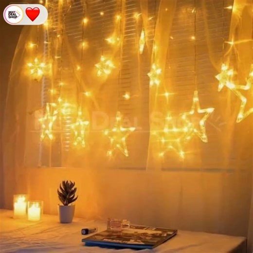 Turn any wall into a winter sky! ❄️✨ These twinkling star curtains make every night feel like Christmas Eve. Check the comments for the link 🔗 | Next Deal Shop