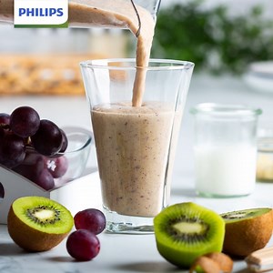 ¡Batido refrescante! Ideal para esta época del año. ¿Cuál es tu preferido de hoy? 🍹 🍇🥝 | Philips