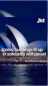 Several iconic buildings across the world including Eiffel Tower were lit up in solidarity with Israel. Many people at several locations supported different groups. #israel #solidarity #global #peace | Jist