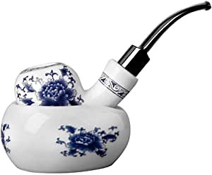 MUXIANG Ceramic Tobacco pipe + Ceramic Pipe Stand Rack Holder Gift box package WMAK0003