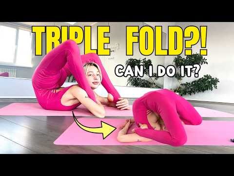 Extreme Back Flexibility Training | Trying Contortion Triple Fold