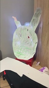 Springtrap mask made of paper