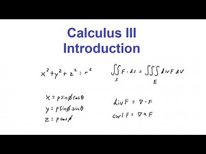 Calculus III Introduction