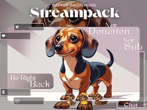 Dapper Dachshund Streampack – Twitch-Overlays, Szenen, Abzeichen, … für Twitch, YouTube, OBS und Streamlabs. - Etsy.de