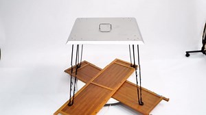 Fire Pit Heat Deflector, Heat Deflector for Fire Pit, Push Heat Down and Out with Foldable Legs, Stainless Steel Fire Pit Cover for Outdoor Indoor Picnics, 24 * 24 * 24in