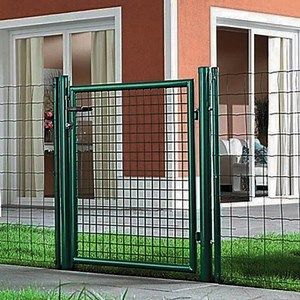 [Hot Item] Single Garden Gate Welded Wire Mesh with Stable Post and Safety Lock Garden Gates /Door Driveway Gate DIY Vegetable Garden Gate