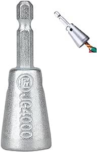 Wire Twisting Tool, Wire Twister Tool For Drill,Quick Connector Twist Wire Tool For Electrical Power Drill Drivers,Wire Twisting Stripping Tools,6mm Hex Shank Wire Stripper Drill Bit