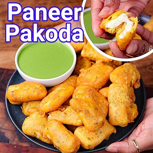 Paneer Pakora: bit.ly/2UhxRFm Veg Cutlet Recipe: bit.ly/2DphcKy Paneer Pakora Recipe | Masala Stuffed Crispy Paneer Pakoda with step-by-step photo and video recipe. Pakora recipes are typically made with either a slice of vegetables or with a combination of vegetables. However, in this recipe, moist paneer cubes are used in the place of vegetables to prepare the crisp pakora. It can be an ideal snack and can be used as patties to stuff between sandwiches and burgers. #hebbarskitchen | Hebbar's K