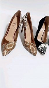 Clarise Mix Suede Leather High Stiletto Pumps. ₦79,999.00 Heel height: 3.5 inches Available in Sz 39-43 #SuedePumps #ShopKubona #FashionLifestyle #stilletoheels | Kubona