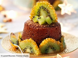 Le mi-cuit choco-kiwi de Nathalie Nguyen : découvrez les recettes de cuisine de Femme Actuelle Le MAG