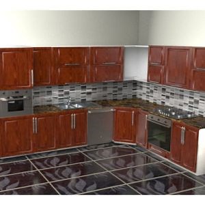 [Hot Item] Kitchen Furniture Made in China Small Kitchen Design Cabinet Aluminium Metal Kitchen Cabinets