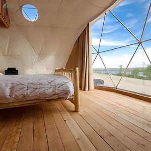 [Hot Item] Glamping Geodesic Dome House Prefab Half Domos PVC Geodesic Dome Tents