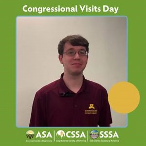 Why is CVD so important? Chase Krug PhD Student in Applied Plant Science at University of Minnesota shares his perspective on advocating for Ag Research and funding. #CongressionalVisit #AdvocacyInAction #ScienceAdvocacy #CapitolHill #STEMAdvocacy #ScienceFunding #SupportAgResearch | ASA, CSSA, and SSSA