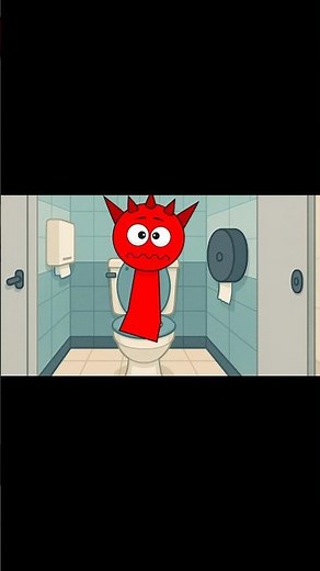 Sprunki Raddy just needed a poo 💩 😂 #animation #sprunkiincredibox #sprunki #hospital #poop