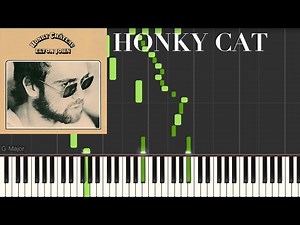 HONKY CAT by Elton John (Piano Tutorial)